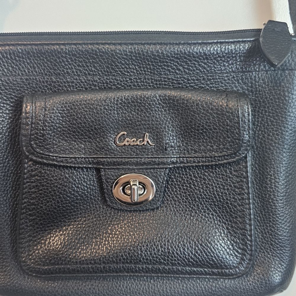 Coach Black satchel purse/vintage Crossbody